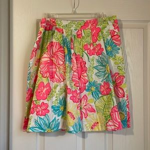 Lilly Pulitzer Size 14 Floral Print Skirt